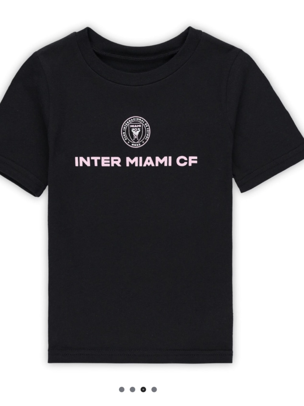 Kids (10-12) Lionel Messi Black Inter Miami CF Name & Number 100% cotton